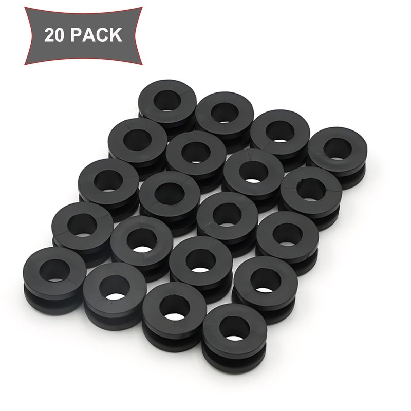 20PCS Motorcycle Rubber Grommets for Fairings Cowling, Motorcycle M6 Rubber
