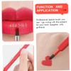 FOMIYES Lipstick Stretchable Lip Brush 3pcs Makeup Brush Set Stylish