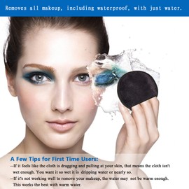 KinHwa Make-Up Pads Soft Gentle for Sensitive Skin Removal Cloths Reusable Microfibre Cosmetic Pads No Chemical Removal Only With Water 8 cm