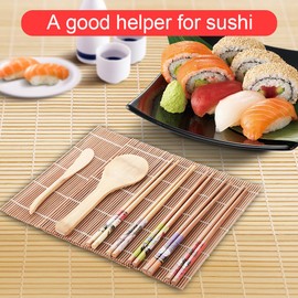 13 Unids/Set Bamboo Sushi Making Kit Family Office Party Homemade Sushi Gadget Sushi Tool Set Para Amantes De La Comida