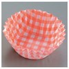 Toyo Aluminum Colorful Bento Cup Paper Case Color (500 Pieces) No. 6 Deep Opening Checkered Red