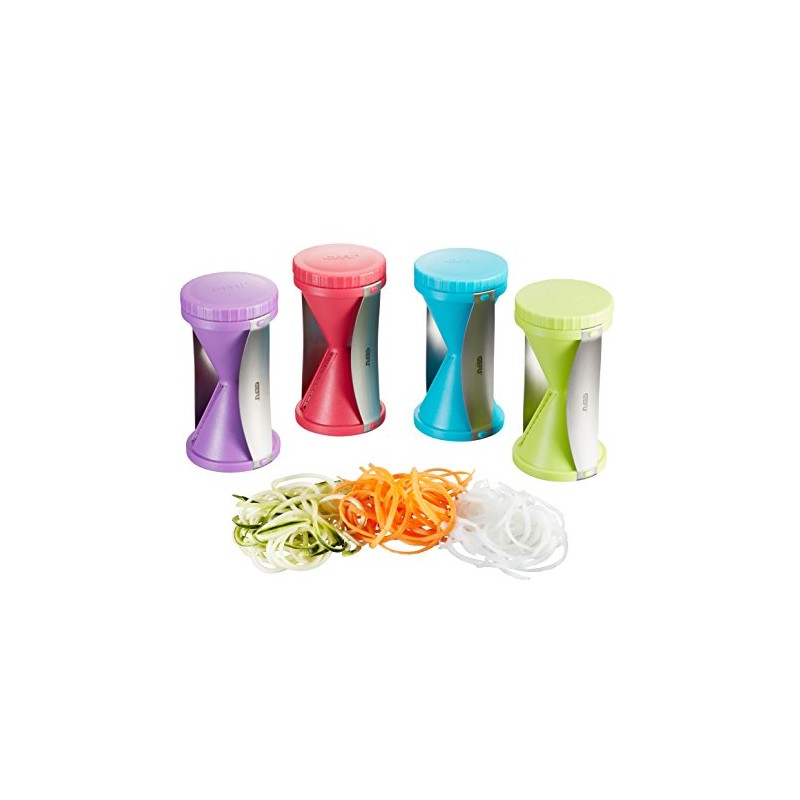 Gefu Spirelli Spiral Cutter Vegetable Slicer with Remnant Holder, Stainless