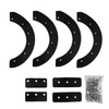 TJHSM 302565MA 327072MA Snowthrower Rubber Paddles Set Replacement for Machines