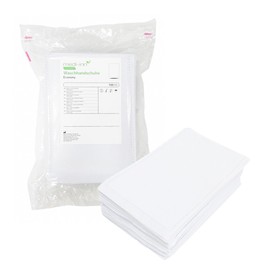 Medi-Inn Einmal-Waschhandschuhe ECONOMY | 100 Stück | Einmalwaschlappen zur schnellen & gründlichen Körper- & Intimpflege | zur Babypflege