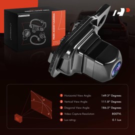 A-Premium Park Assist Camera Rear View Backup Reverse Camera Compatible with Select Toyota Models - 2017 2018 2019 Highlander - Replace# 867900E060