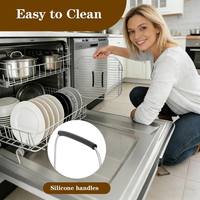 Roast and Steamer Rack Compatible with Ninja Foodi Possible Cooker