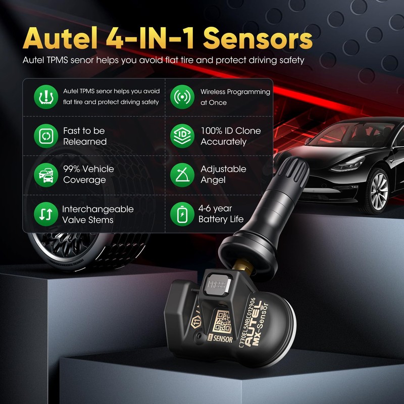 Autel TPMS Sensor 1 Sensor, MX Sensor Dual Frequency, 100%