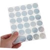 jojofuny 10 Sheets Scratch Off Stickers Easy to Apply Round