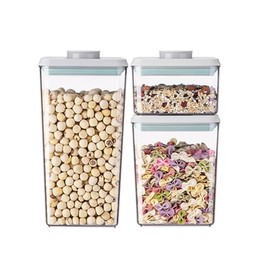Food Storage Containers with Lids Airtight- 3Pcs BPA-Free Kitchen and Pantry Organization Pop Containers, Leakproof Stackable Kitchen Storage Containers for Cereal, Flour, Sugar (0.5, 1.2, 1.8 QT)