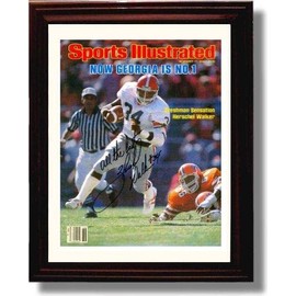 Georgia Football - 11/17/1980 Herschel Walker SI Autograph Print - Framed 8x10