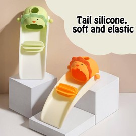 Children's Tap Extender - Faucet Extender for Toddlers with Cute Animal Shapes - Tap Extension Fits Most Taps, Promotes Hand Washing & Brushing Teeth Independently