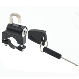 CADUFUELLY Universal 22-24mm Motorcycle Helmet Lock with 2 Keys, Anti-Theft Helmet Padlock, Waterproof Metal Helmet Security Lock for Motorcycle Motorbike