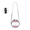 Women Round Crossbody Bag Baseball Sports Ball Small Circle Bag