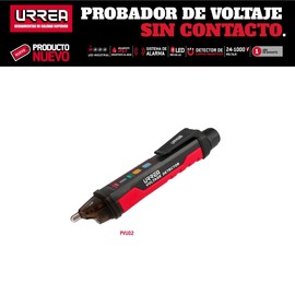 Urrea PVU02 Probador de voltaje sin contacto 24 V a 1000 V con detector de campos magnéticos