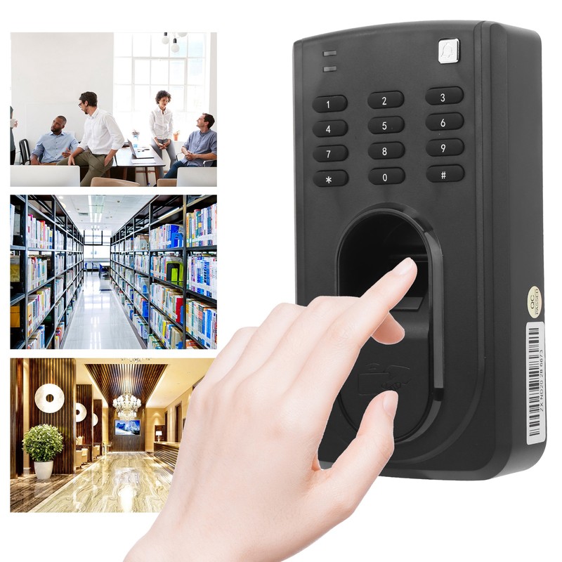 125KHz RFID Time Attendance Fingerprint Password ID Card Recognition Access