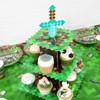AEEGO Pixel Game Style Cupcake Stand, Three-Tier Cupcake Stand, Premium