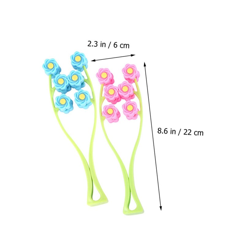 minkissy 2pcs Manual Face Massager Roller for Facial Care Portable