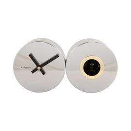 Karlsson Wall Clock Duo Cuckoo Chrome Plated (KA5789CH)
