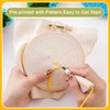 Pllieay 6PCS Punch Needle Coasters Kit, Punch Needle Kit for