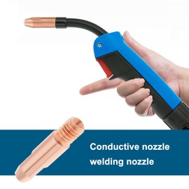 Create idea 20pcs 0.8mm Copper Contact Tip Welding Contact Nozzles M6 Welding Contact Tip Compatible with Binzel 25KD MAG Welding Torch Consumables