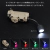 NECARL Tactical Helmet Light Red/Green/Blue/White/IR LED Lighting, Tactical Light for