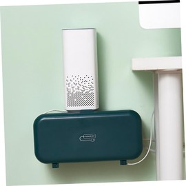 TEHAUX 1pc Wall Mounted Cable Storage Box for Power Plug Cord Management Durable Organizer for Electrical Cords Easy to Use Keeps Your Space Tidy