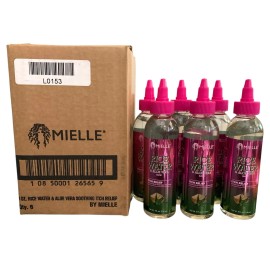 Mielle Organics 6 Pack of Mielle Rice Water & Aloe Vera Itch Relief Clear Gel 4oz. Bottles NEW