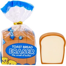 Toast Bread Eraser Stationery Bread Shape Pencil Eraser Sketching Tools Drafting, Bread Eraser Cartoon Cute Pencil Eraser Supply for Kid Painters Artists