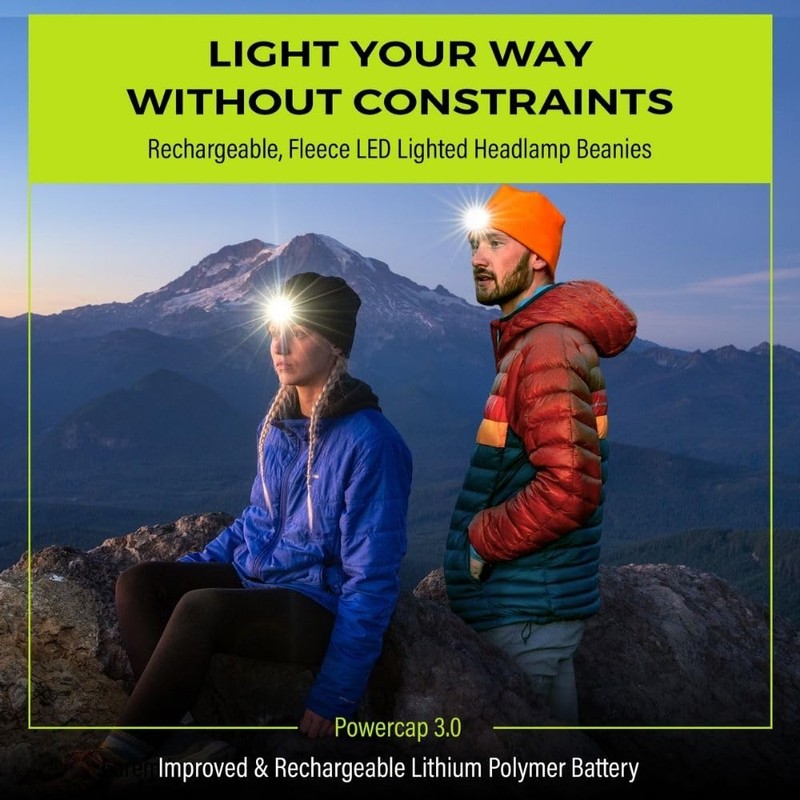 Panther Vision POWERCAP LED Hat Light 150 Lumens Rechargeable Fleece