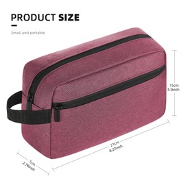 Icramsy Travel Toiletry bag Toiletry bag for women men Hanging toiletry bag Cosmetic bag large capicity Travel accessories Gift for Women Men Girls (Red)