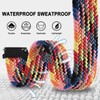 BISONSTRAP 2 Pack Braided Nylon Watch Bands, Upgrade Adjustable Buckle,
