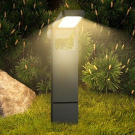 lnsyhouse Upgraded Solar Pathway Lights Outdoor, 4 Modes 12H Outdoor Waterproof Solar Walkway Lights, 40LED Adjustable Lamp HeadOutdoor Large Solar Panel Light, IP65 Garden Courtyard (4PACK)