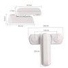 Bessy shop Window Sash Jammer,4 Pcs Jammer Locks,Plastic Sash Jammers,Extra