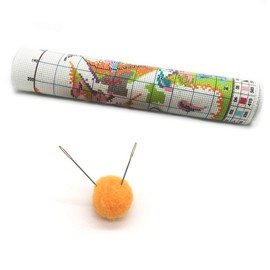 Maydear Cross Stitch Stamped Kits Full Range of Embroidery Starter Kits Beginners for DIY 11CT 3 Strands - Giraffe 14.2×20.5(inch)