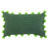 Divine Home Infinity Solids Outdoor Pillow, Green, 12" x 20"