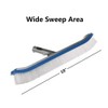 Swimming Pool Wall & Tile Brush,18" Heavy Duty Vinyl Polished