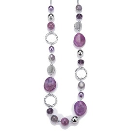 PEARL&CLUB Long Beaded Necklaces For Women - Sweater Chain Fashion Jewelry Necklace Gifts For Women (Purple)