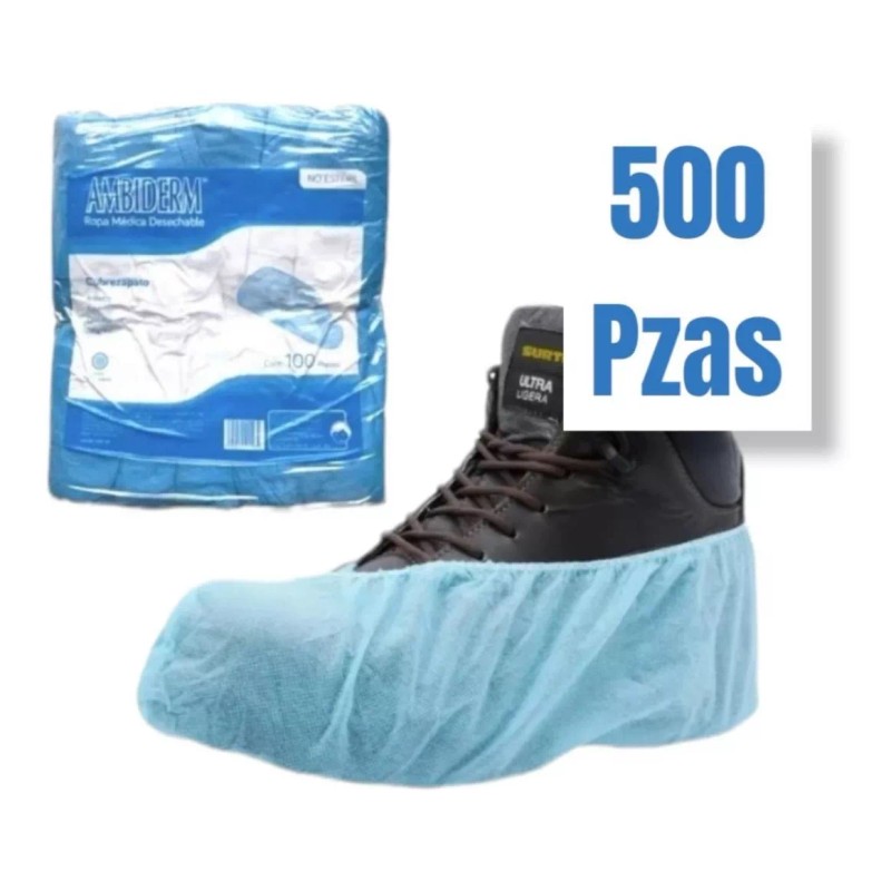 Ambiderm Cubrezapato Desechable Ambiderm Azul 500 Pzas
