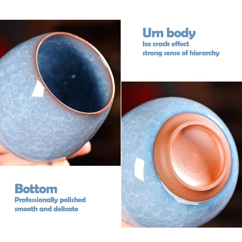 Ceramic Pet Urn for Ashes, Dog Urn Cat Urn Handicrafted