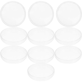 Healvian 10 ciotole in plastica Petri con coperchio, 100 mm, autoclavabili, per analisi di laboratorio, coltura cellulare e coltivazione di piante