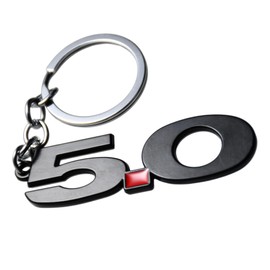 Metal 5.0 Emblem Keychain, 5.0 Key Chain, 5.0 Key Fob, Key Ring for Mustang F150 GT