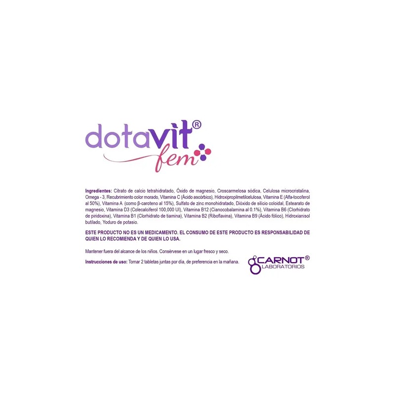 Dotavit Fem Con 60 Tab Suplemento