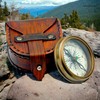 KHUMYAYAD Brass Navigation Compass Antique Marine Nautical Vintage Compass Fully