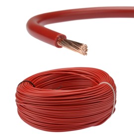 BMF DIRECT TRI RATED 12V 240V RED/BLACK PANEL & POWER SWITCH AUTO CABLE WIRE AUTOMOTIVE Red 4.0mm² (41 Amp), 10 Metres
