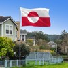 Greenland flag 3X5FT, Greenland flag, with 2 brass washers, durable