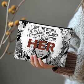 Rone168 Black Girl Stuff, Gifts for Black Women, Sister Bags for Black Women, Organizer Bag, 10x7 Inches