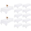 Gtiametor 12 Pack White Tablecloth 60 x 102 Inch, Rectangle