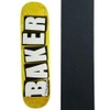 Baker Skateboard Deck Logo Veneers B2 Yellow 8.25" x 32.25"