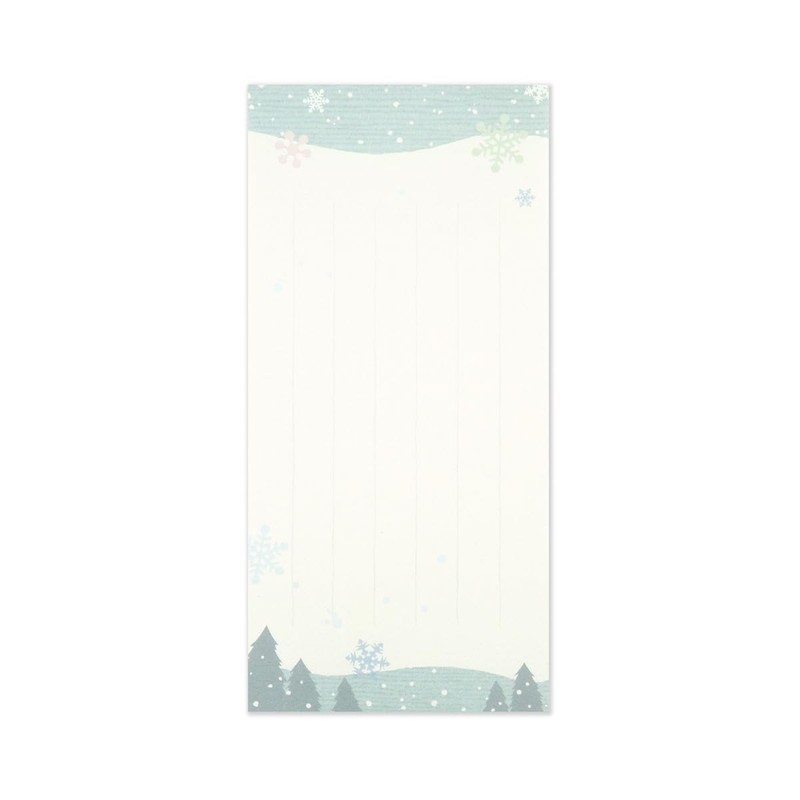 フロンティア 一筆箋 雪のたより MP-402