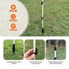 60'' Fiberglass Electric Fence Posts with Double Spikes for Animals,